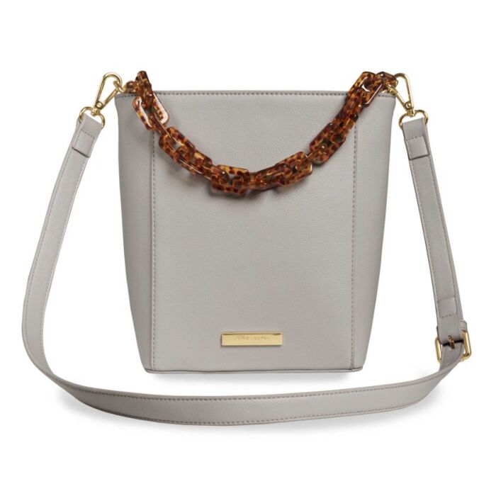 Katie Loxton Ayla Tortoiseshell Bag | Pale Grey-8